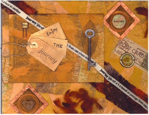 One of Anne Marie's mixed media collage pieces.