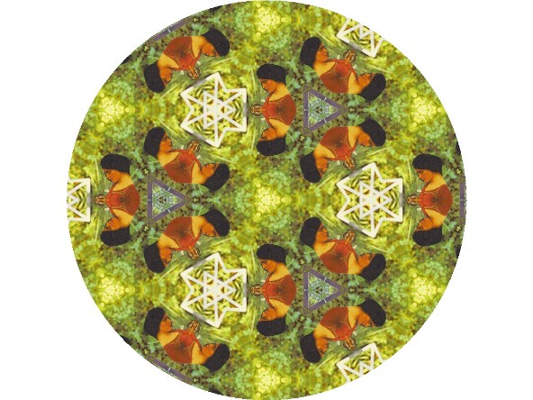 A kaleidoscopic view of Anne Marie's The Present Moment card.