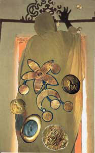Making My Mark, Committee Suit.  I am the one who makes my mark, who works with both hands, who creates above the door.  Artist: Sara, California.